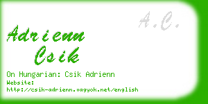 adrienn csik business card